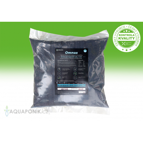 Aquaponické krmivo – KAPR - 2mm, 5kg